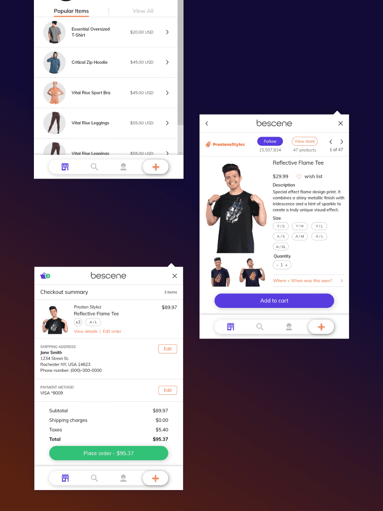BeScene View showcase