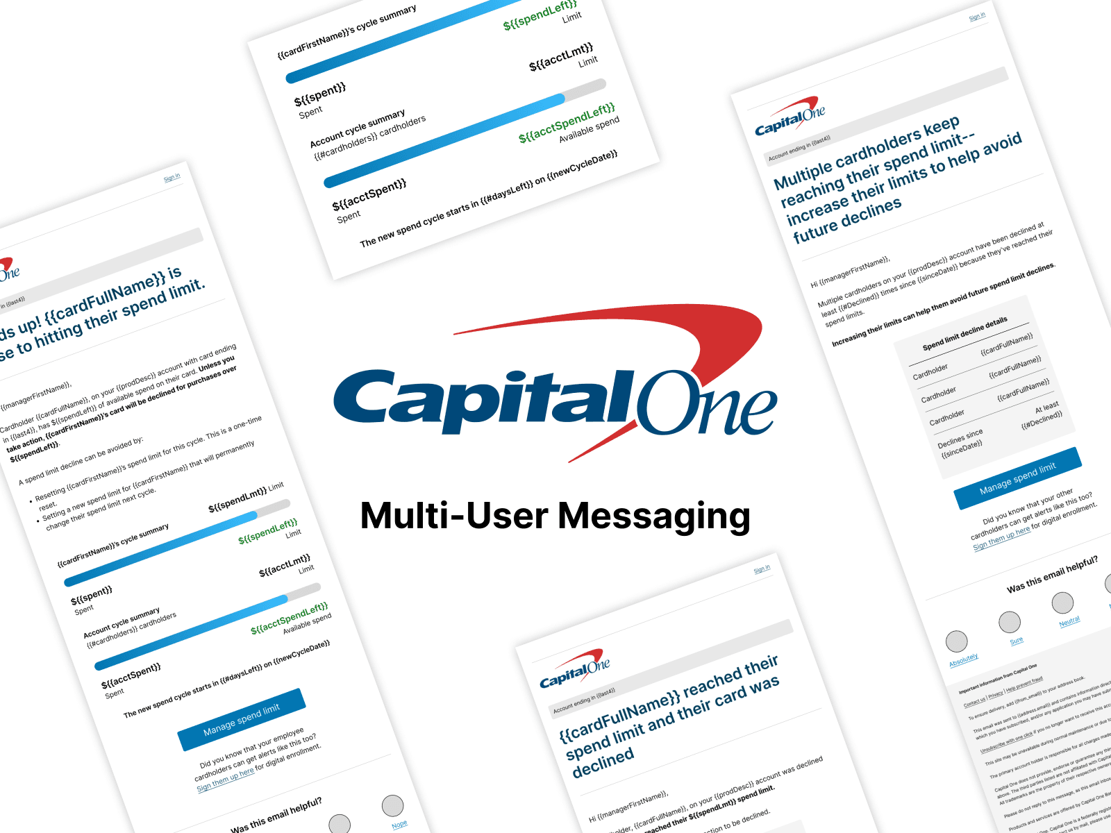 Capital One Multi-User Alerts tablet mockup